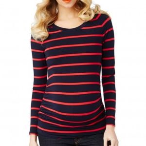 Rosie Pope long sleeve striped maternity shirt